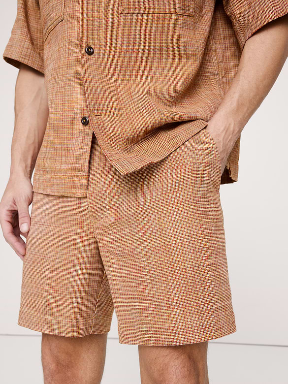 7" Plaid Pull-On Short