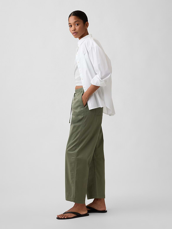 Mid Rise Easy Barrel Khakis