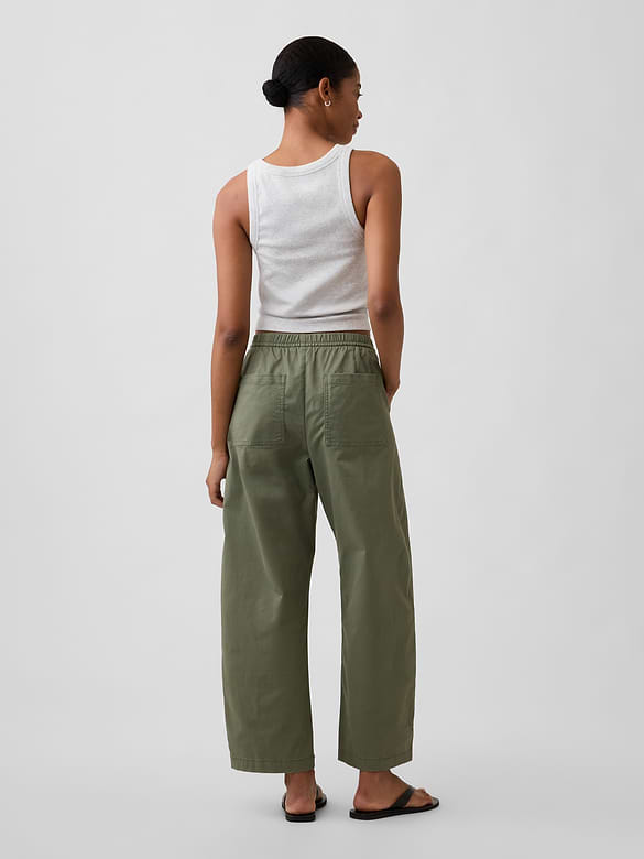 Mid Rise Easy Barrel Khakis
