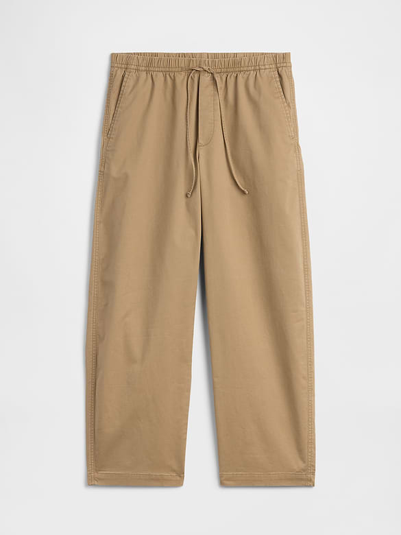 Mid Rise Easy Barrel Khakis