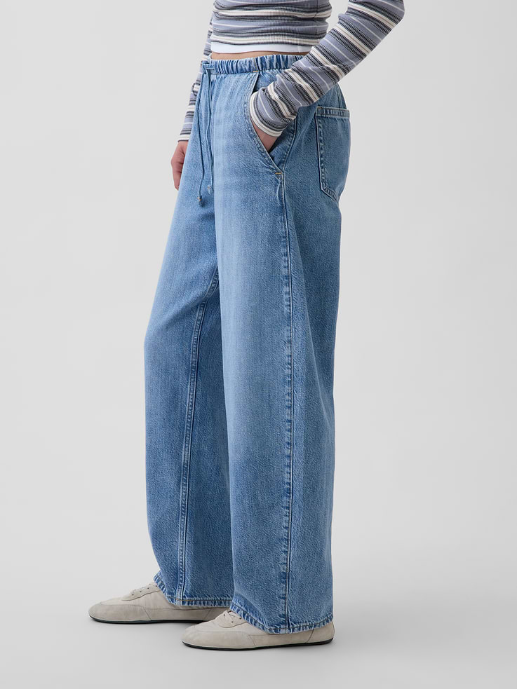 Image number 3 showing, High Rise UltraSoft Easy Barrel Jeans
