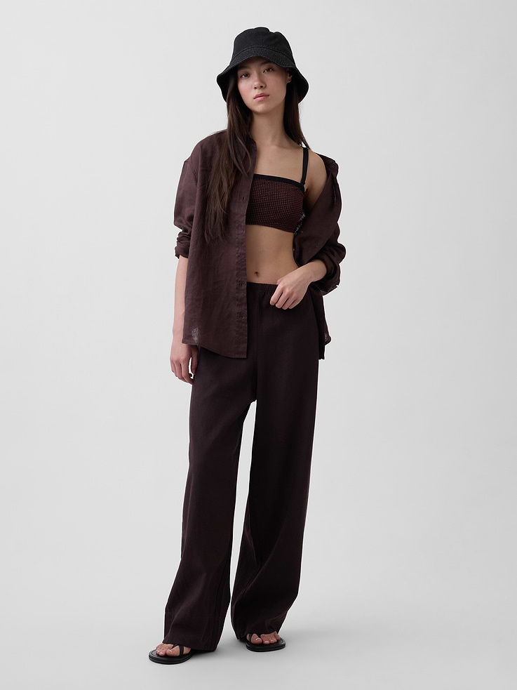 Image number 2 showing, 100% Linen Oversized Shirt