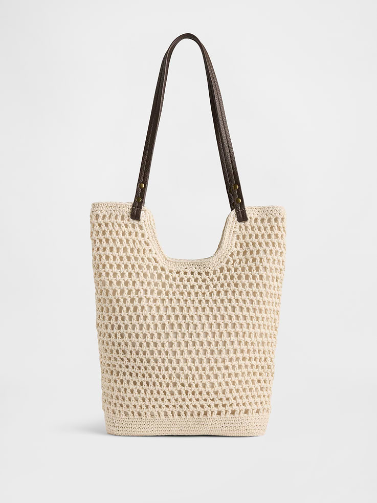 Image number 1 showing, Crochet Tote Bag