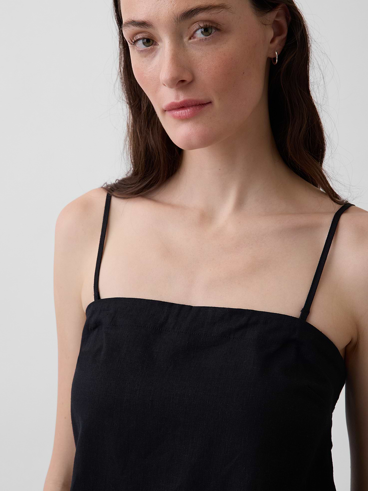 Image number 4 showing, Linen-Blend Cami