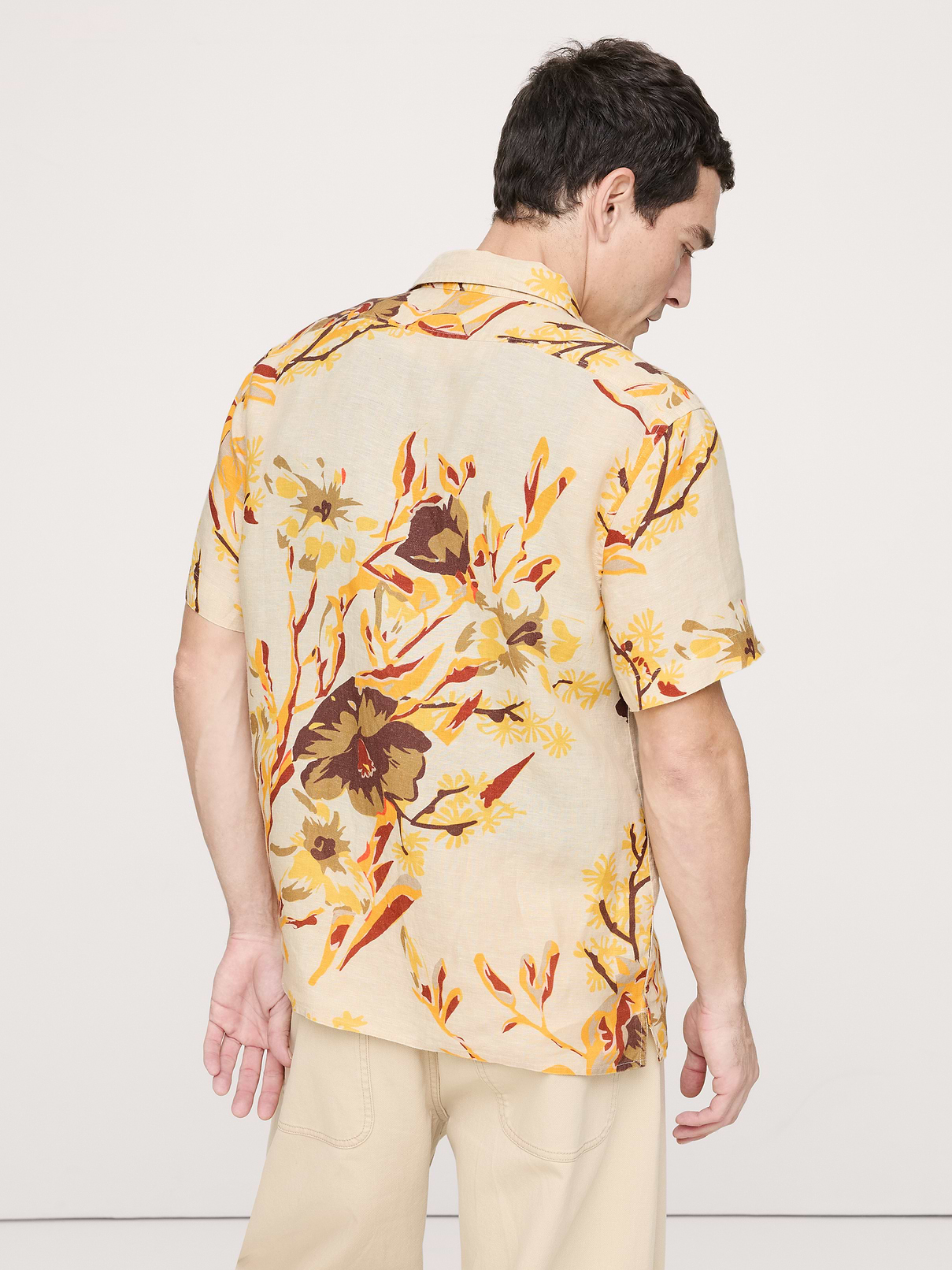 Image number 5 showing, Standard-Fit Linen Resort Shirt