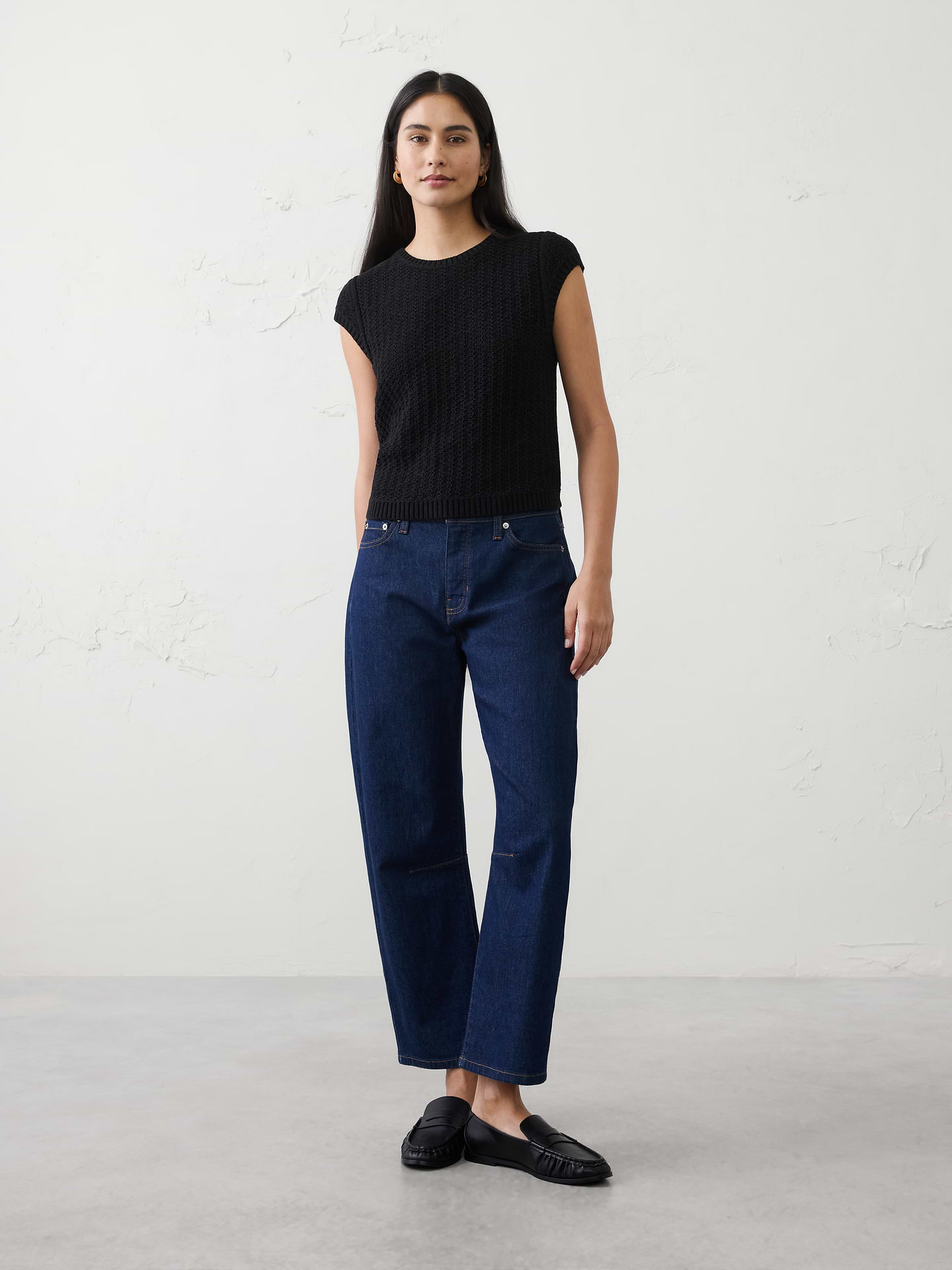 Image number 1 showing, Cotton-Blend Textured Sweater