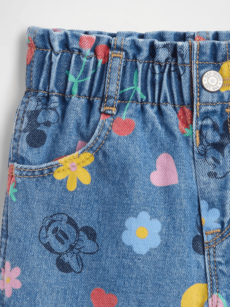Image 3 of 3, babyGap × Disney Paperbag Mom Jean Shorts