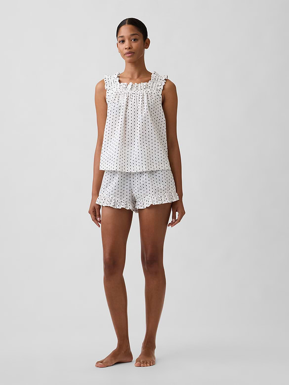 Ruffle Poplin PJ Shorts