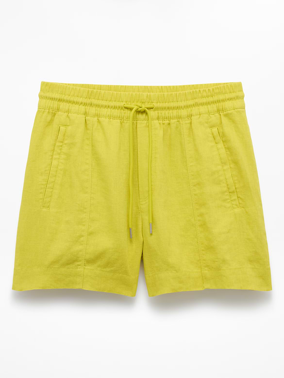 Retreat Linen Mid Rise 4" Short