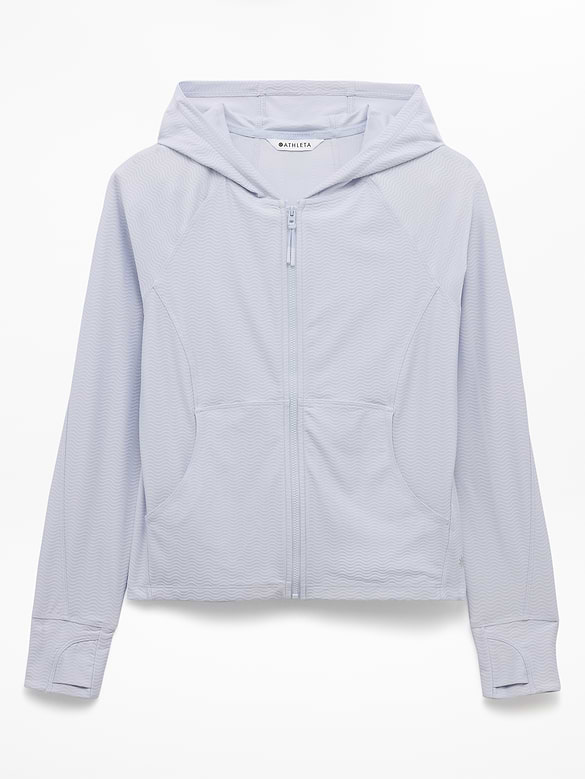 Athleta Girl Long Serve Textured UPF Jacket