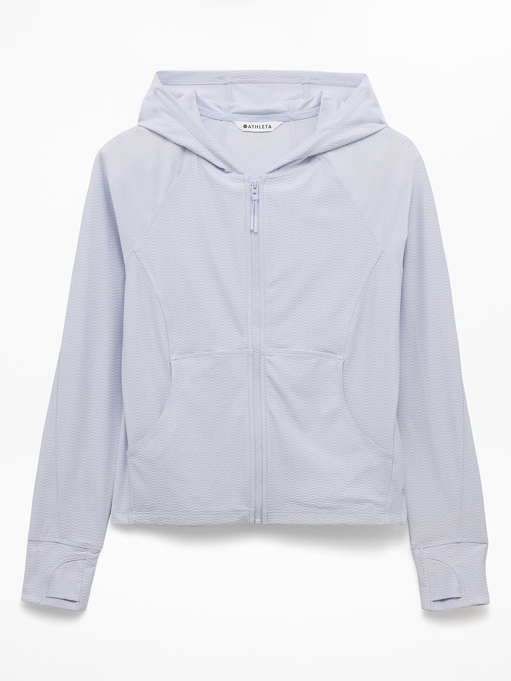 Image number 5 showing, Athleta Girl Long Serve Textured UPF Jacket