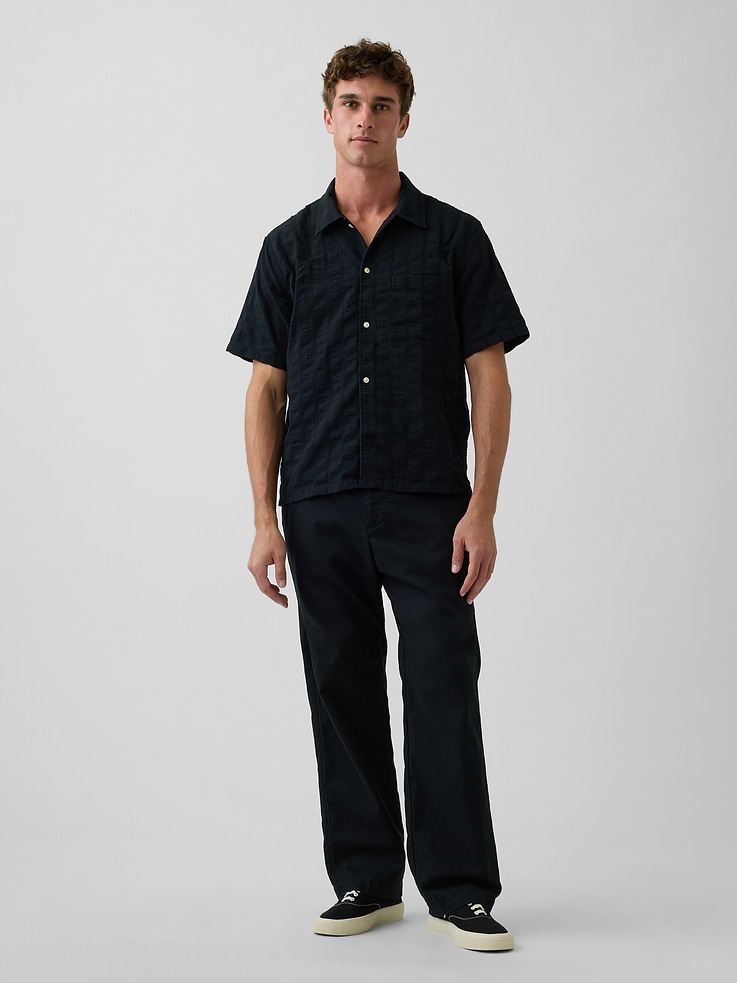 Image number 1 showing, Linen-Cotton Relaxed Taper Easy Pants