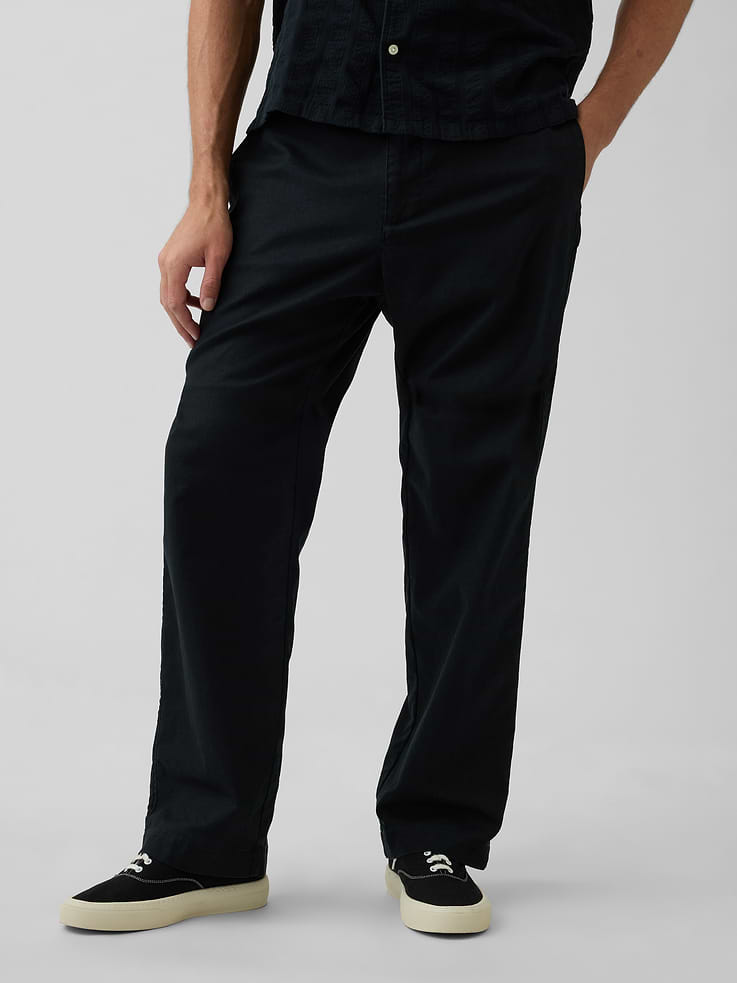 Image number 2 showing, Linen-Cotton Relaxed Taper Easy Pants