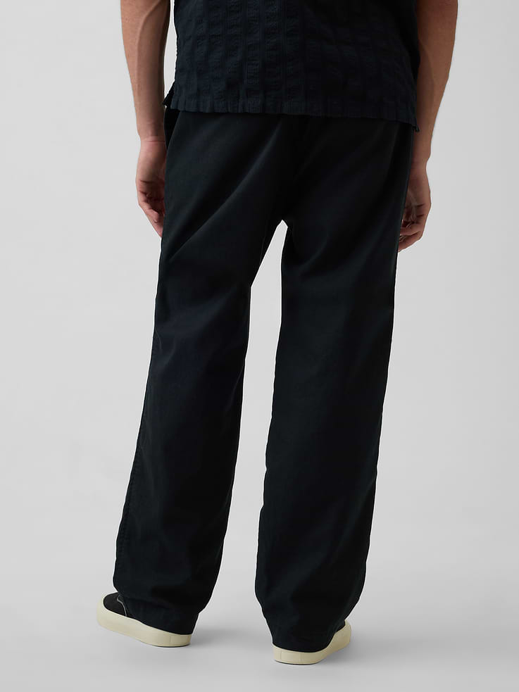 Image number 4 showing, Linen-Cotton Relaxed Taper Easy Pants
