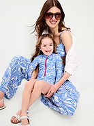 Image number 3 showing, Printed Zip-Front Rashguard One-Piece Swimsuit for Toddler Girls