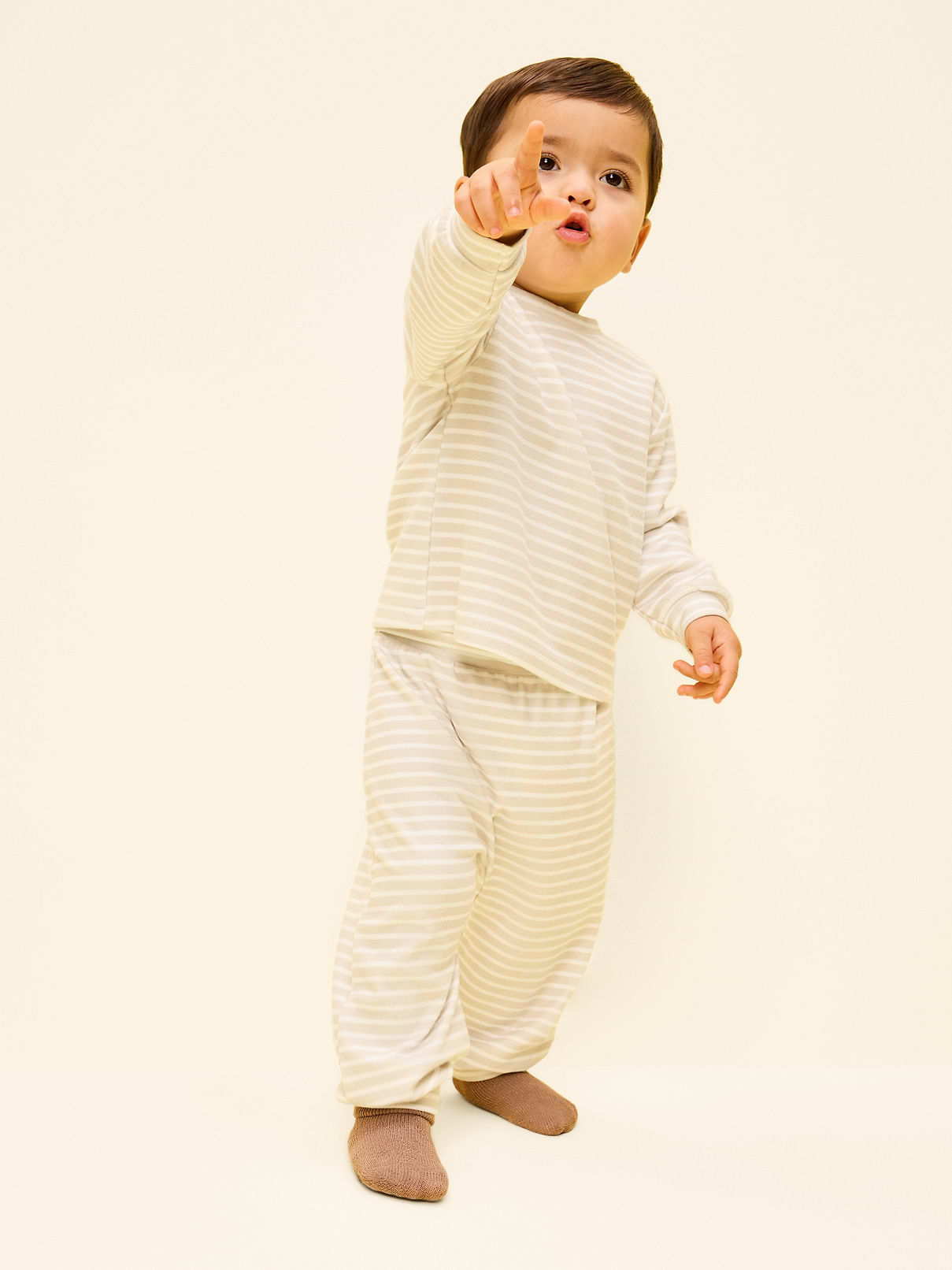 Image number 4 showing, Cozy-Knit Long-Sleeve Top and Leggings Set for Baby