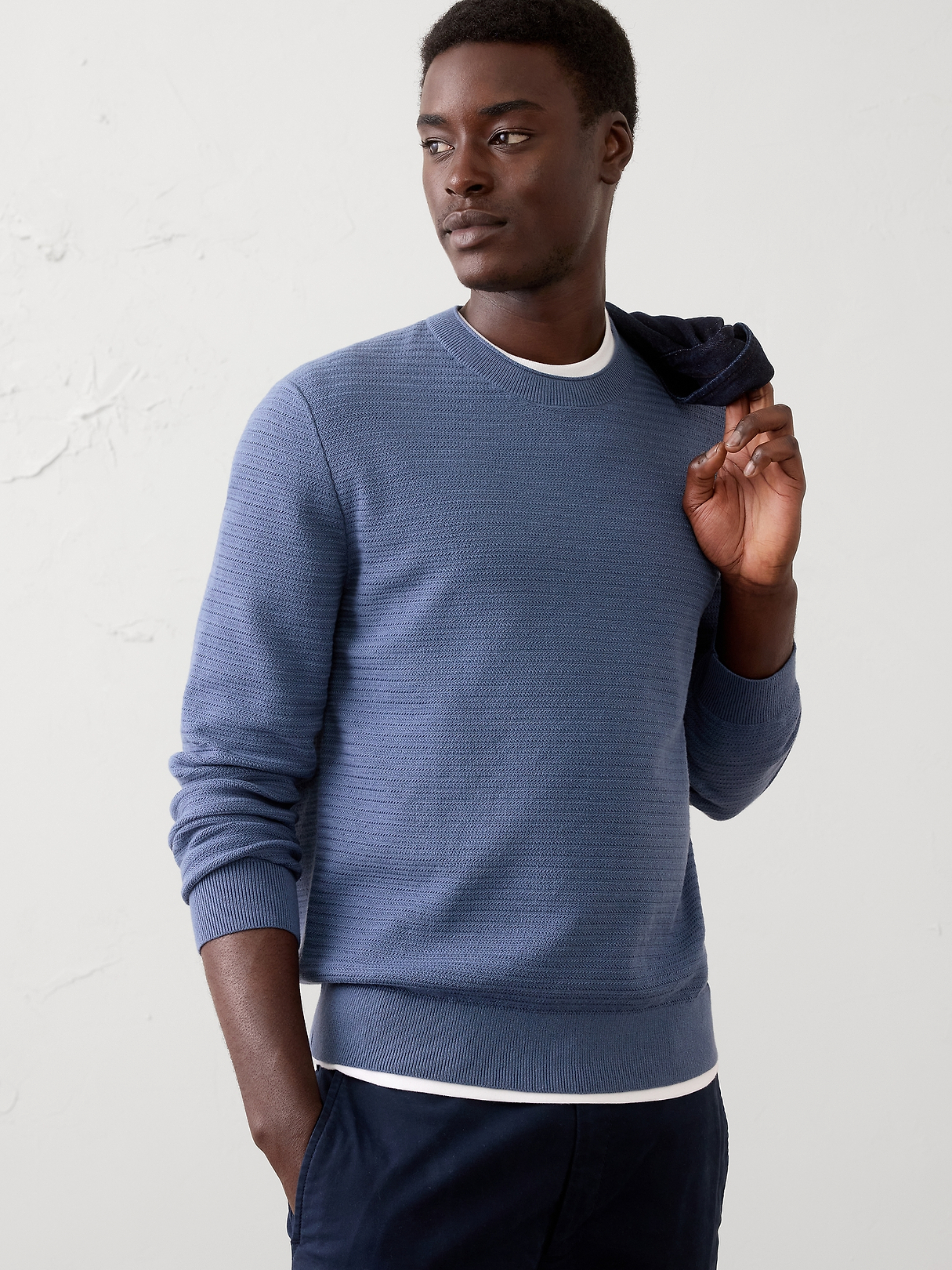 Textured Crew-Neck Sweater | Banana Republic Factory