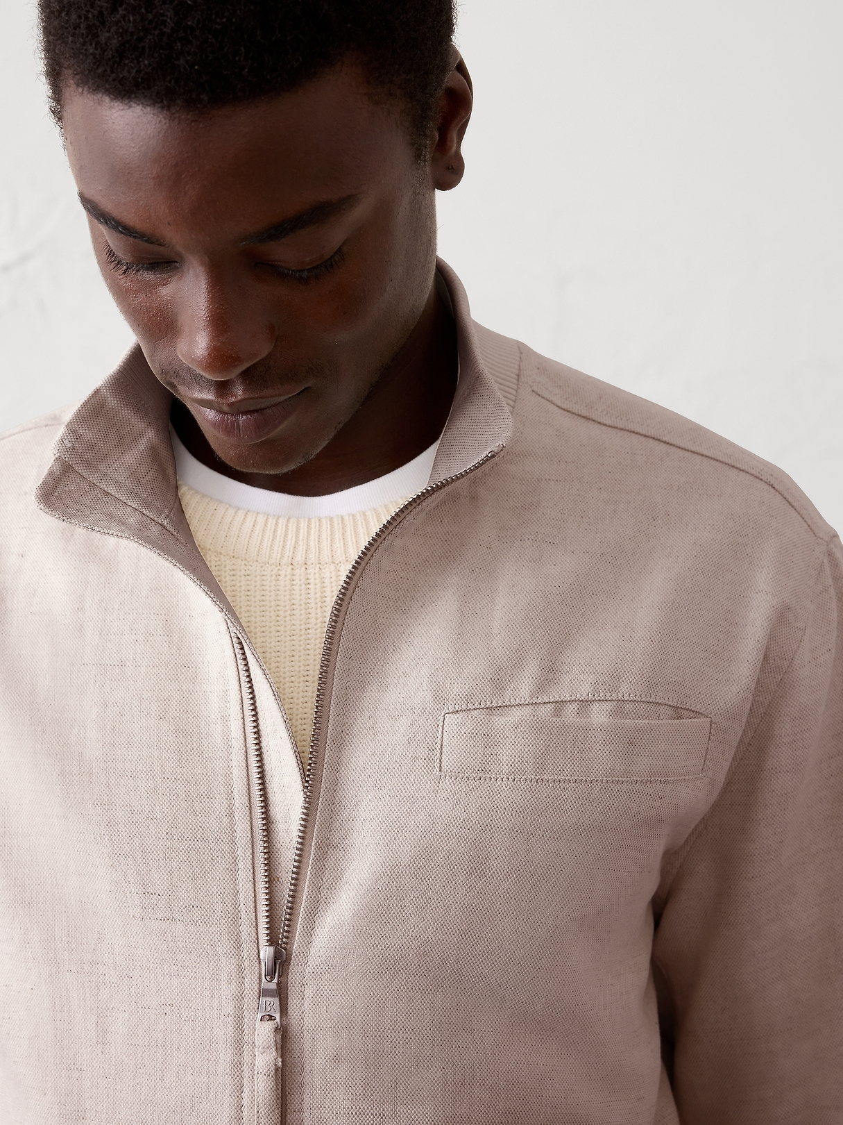 Cotton-Linen Bomber | Banana Republic Factory