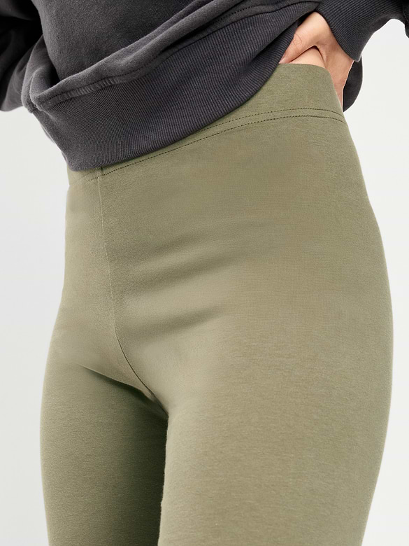 High-Waisted Jersey Biker Shorts -- 8-inch inseam