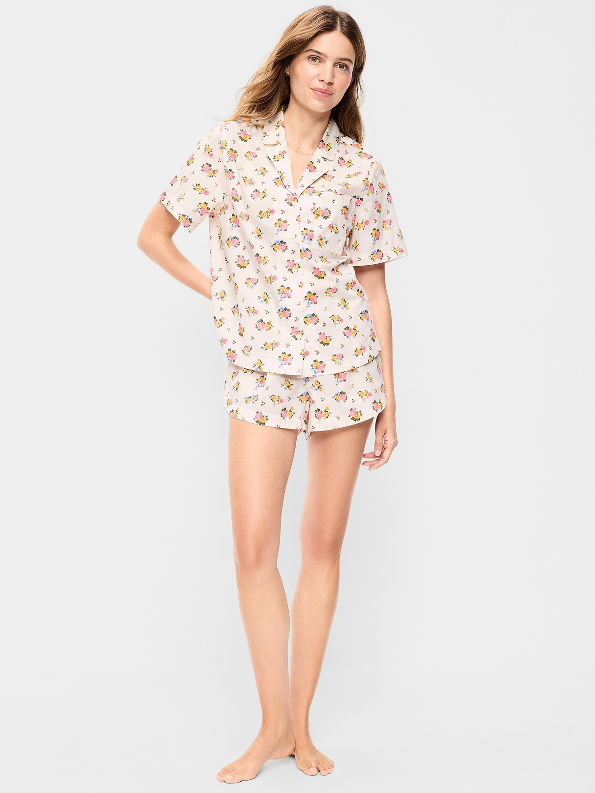 Poplin Pajama Short Set