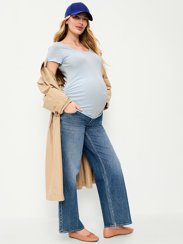 Maternity Scoop-Neck T-Shirt