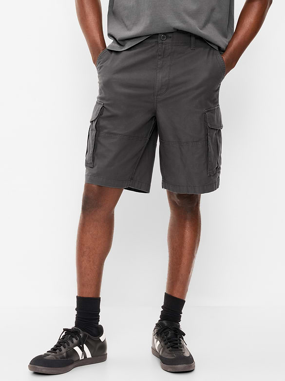90's Loose Lived-In Cargo Shorts -- 10-inch inseam