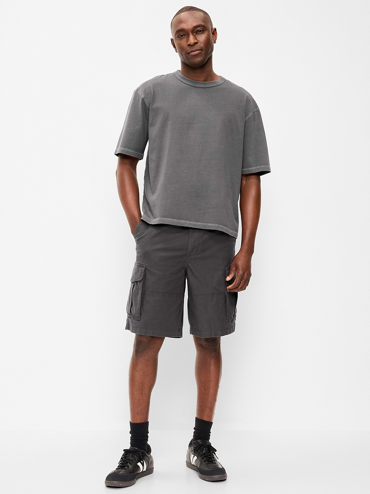 Image number 1 showing, 90's Loose Lived-In Cargo Shorts -- 10-inch inseam