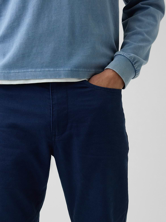 Linen-Cotton Relaxed Straight Pants
