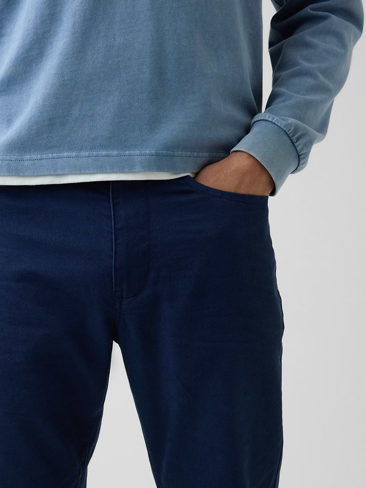 Image number 5 showing, Linen-Cotton Relaxed Straight Pants