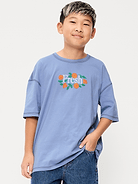 Image number 1 showing, Oversized Short-Sleeve Graphic T-Shirt for Boys