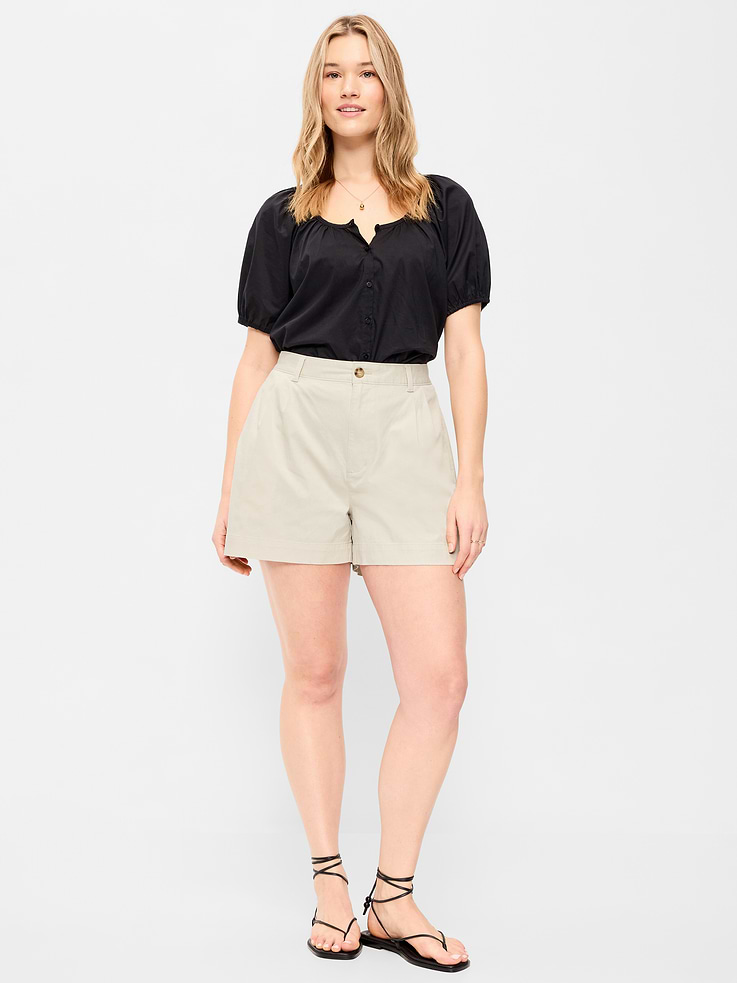 Image number 4 showing, High-Waisted OGC Chino Shorts -- 4-inch inseam