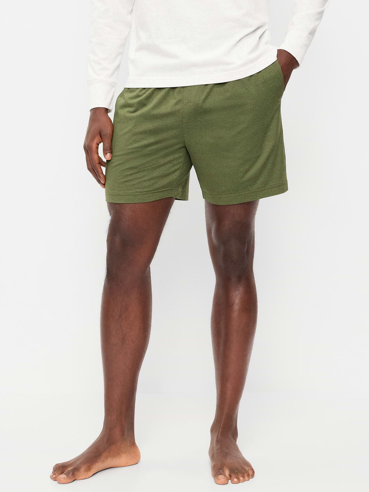 Image number 1 showing, Jersey-Knit Pajama Shorts