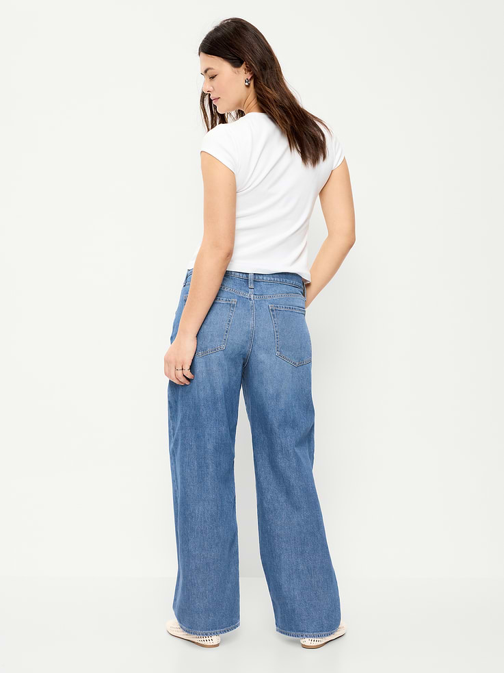 Image number 8 showing, Low-Rise Loose Jeans