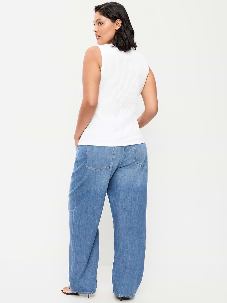 Image number 9 showing, Low-Rise Loose Jeans