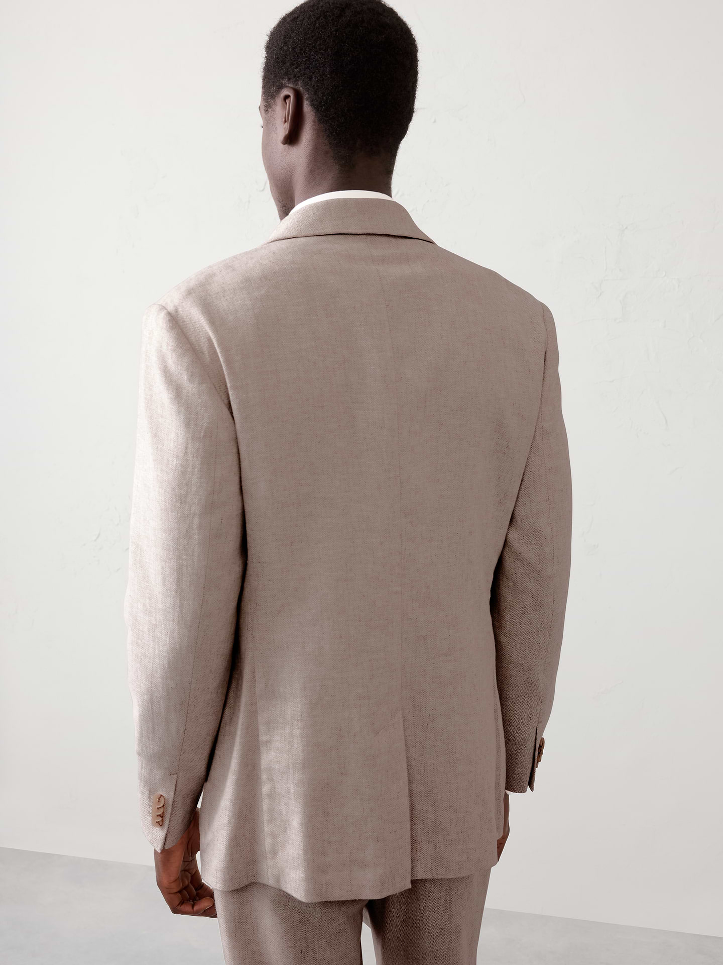 Image number 2 showing, Linen-Blend Herringbone Suit Jacket