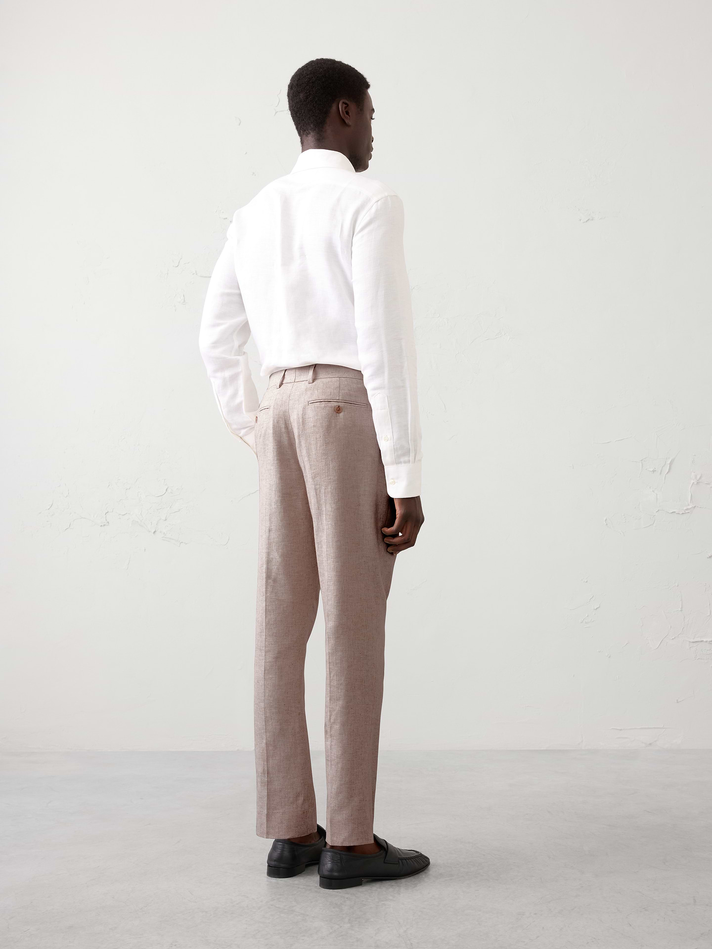 Image number 2 showing, Linen-Blend Herringbone Suit Trouser