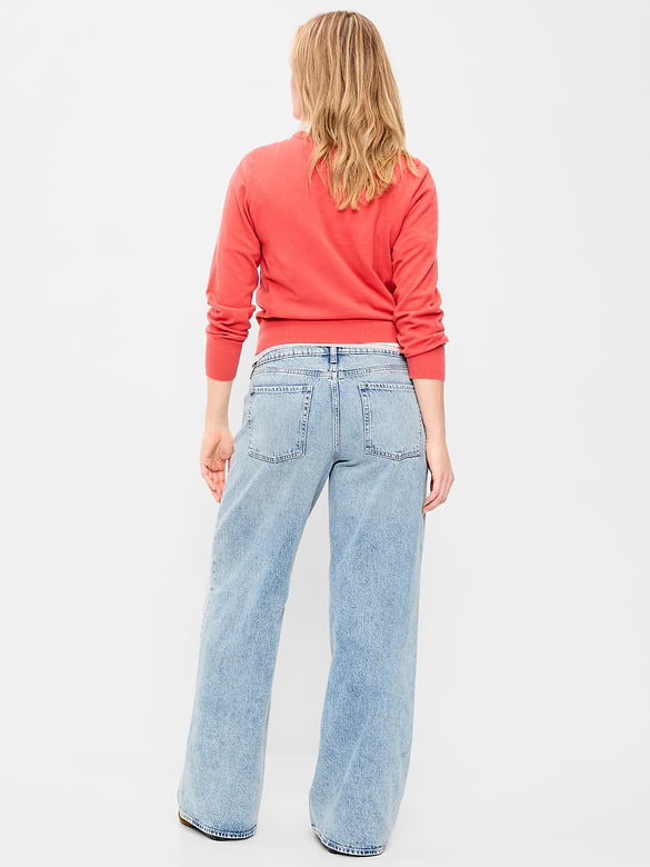 Low-Rise Baggy Wide-Leg Jeans