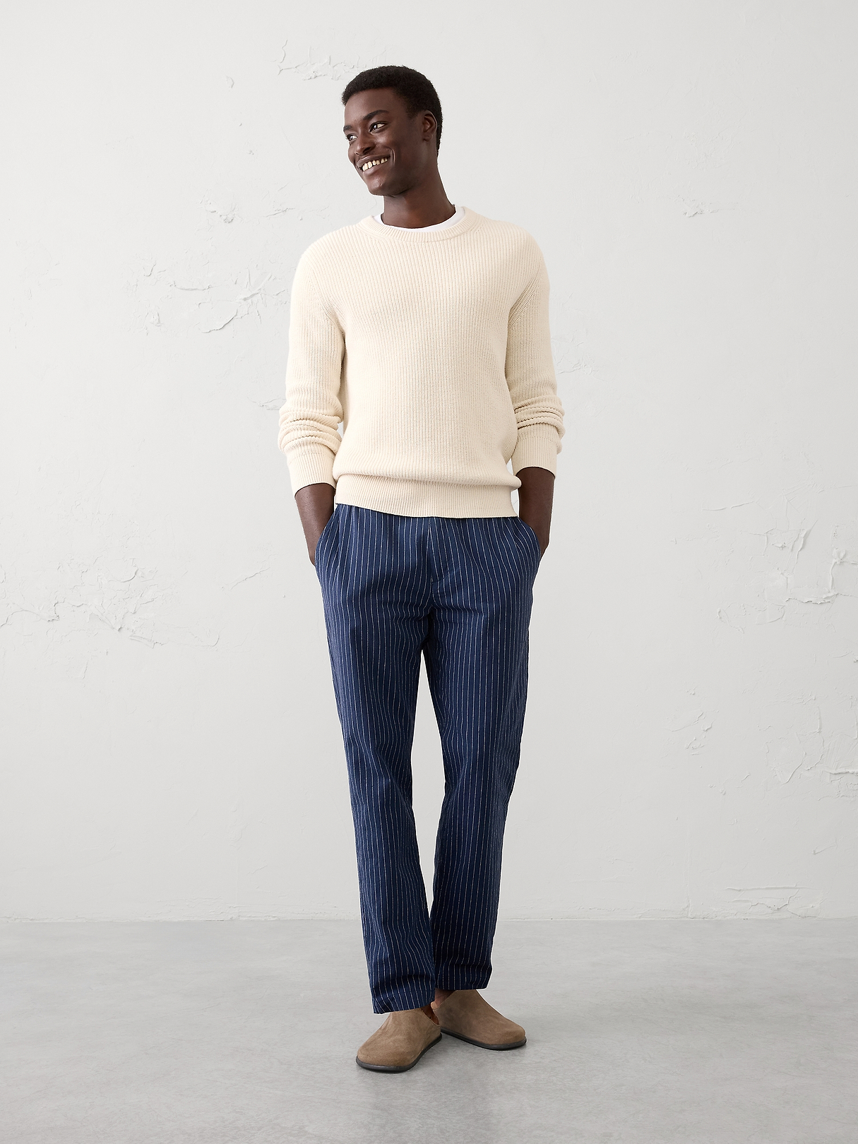 希少 banana republic linen slacks w33 Linen-Blend Pant | Banana Republic Factory