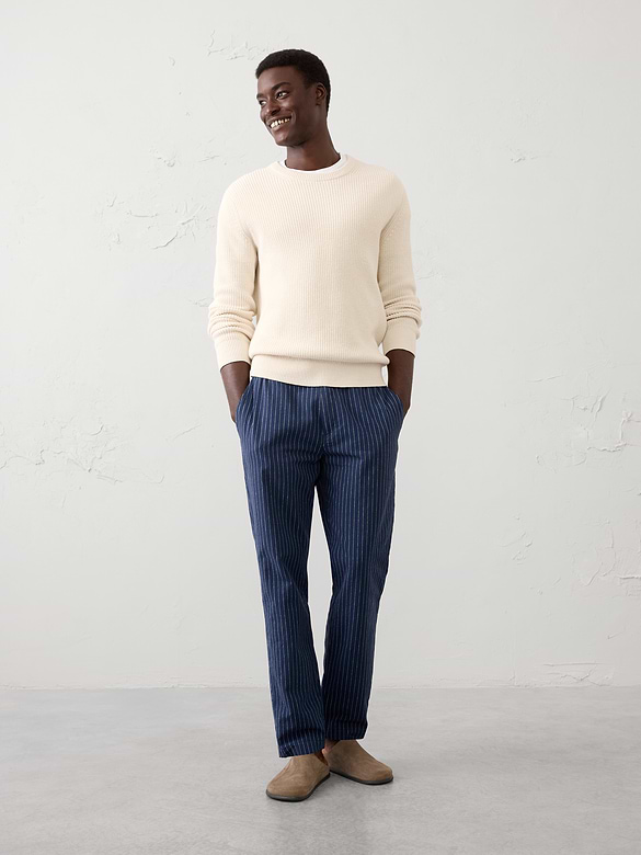 Linen-Blend Pant