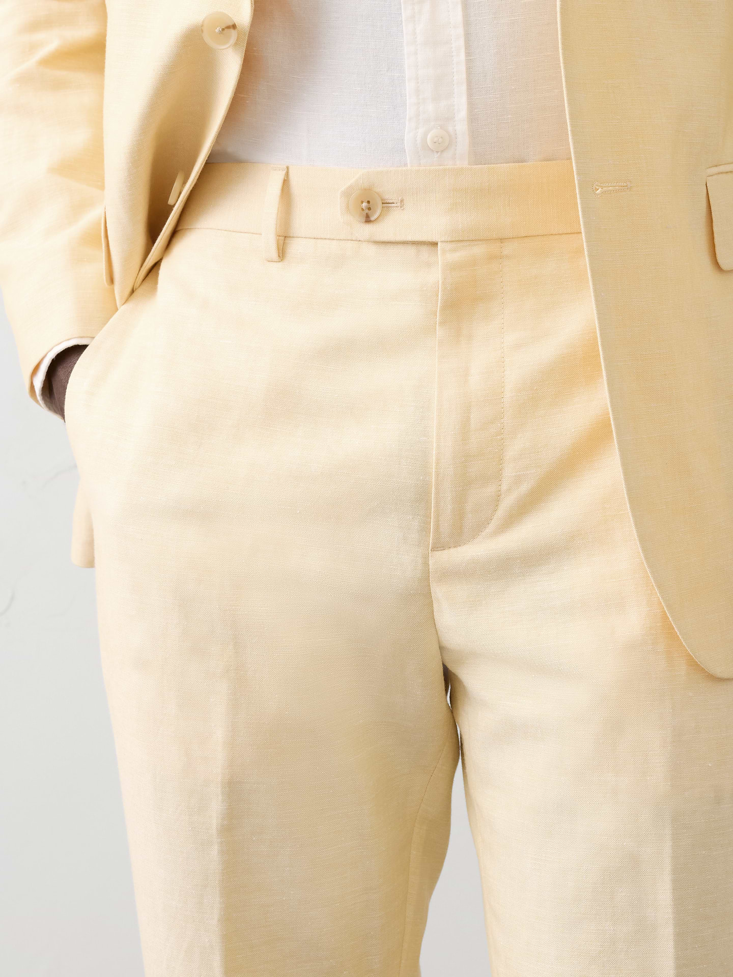 Image number 3 showing, Linen-Blend Suit Trouser