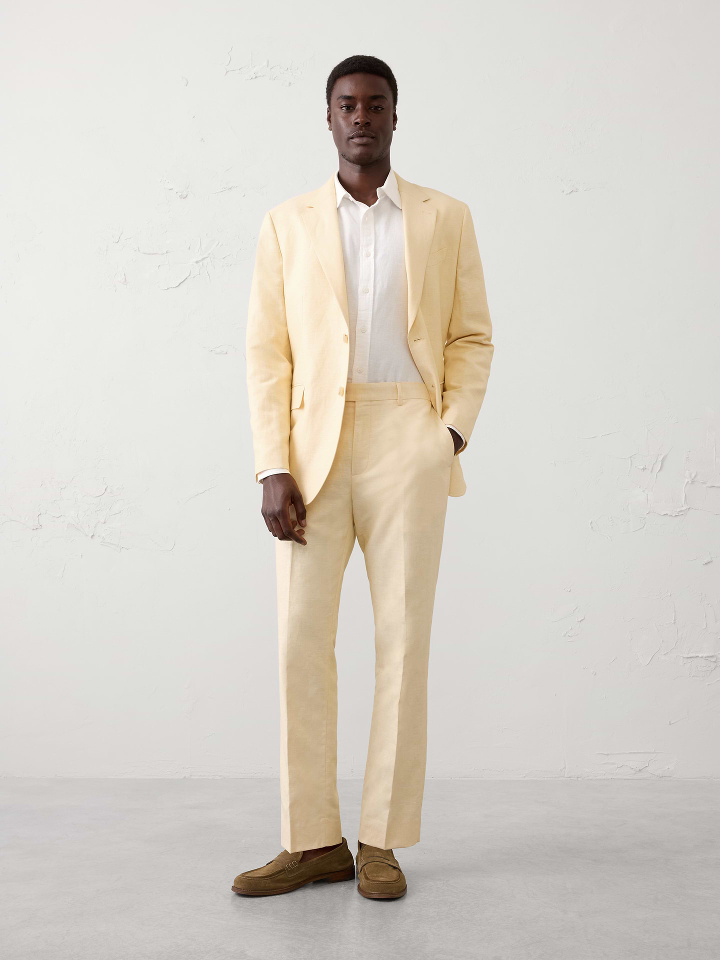Image number 1 showing, Linen-Blend Suit Trouser