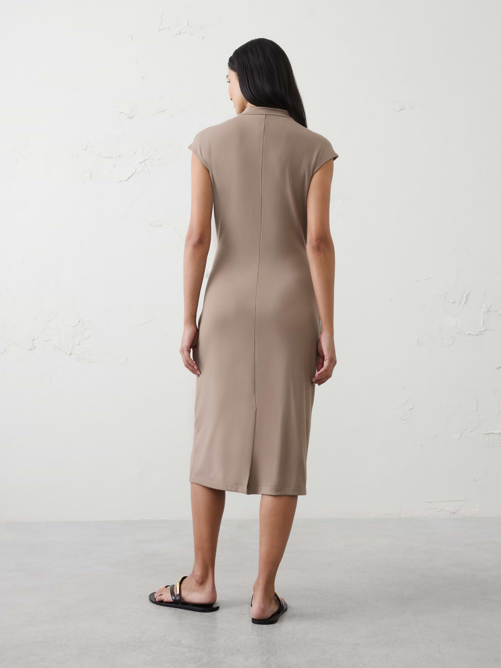 Mock-Neck Midi Dress | Banana Republic Factory