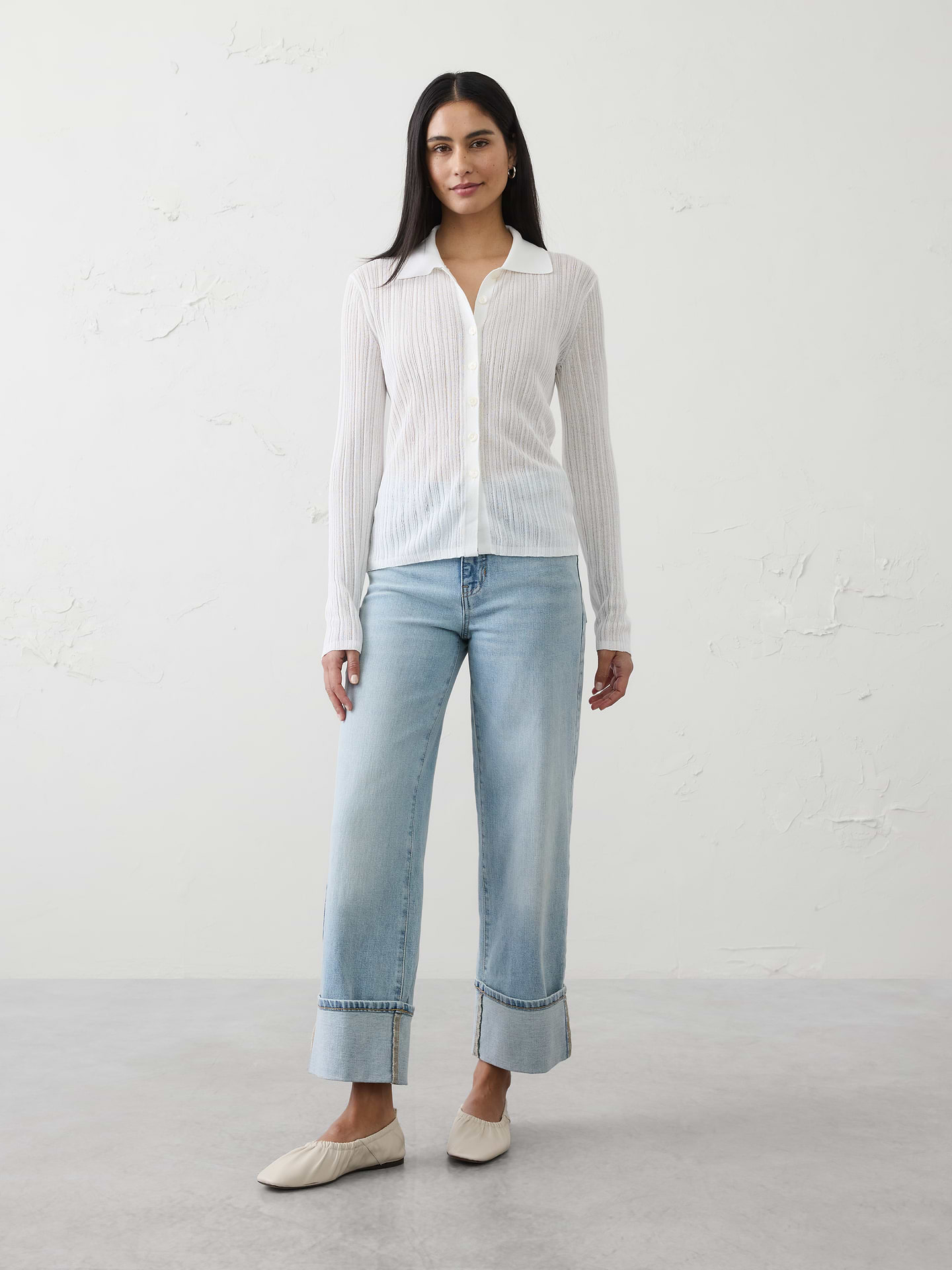 Image number 1 showing, Sheer Cardigan Sweater