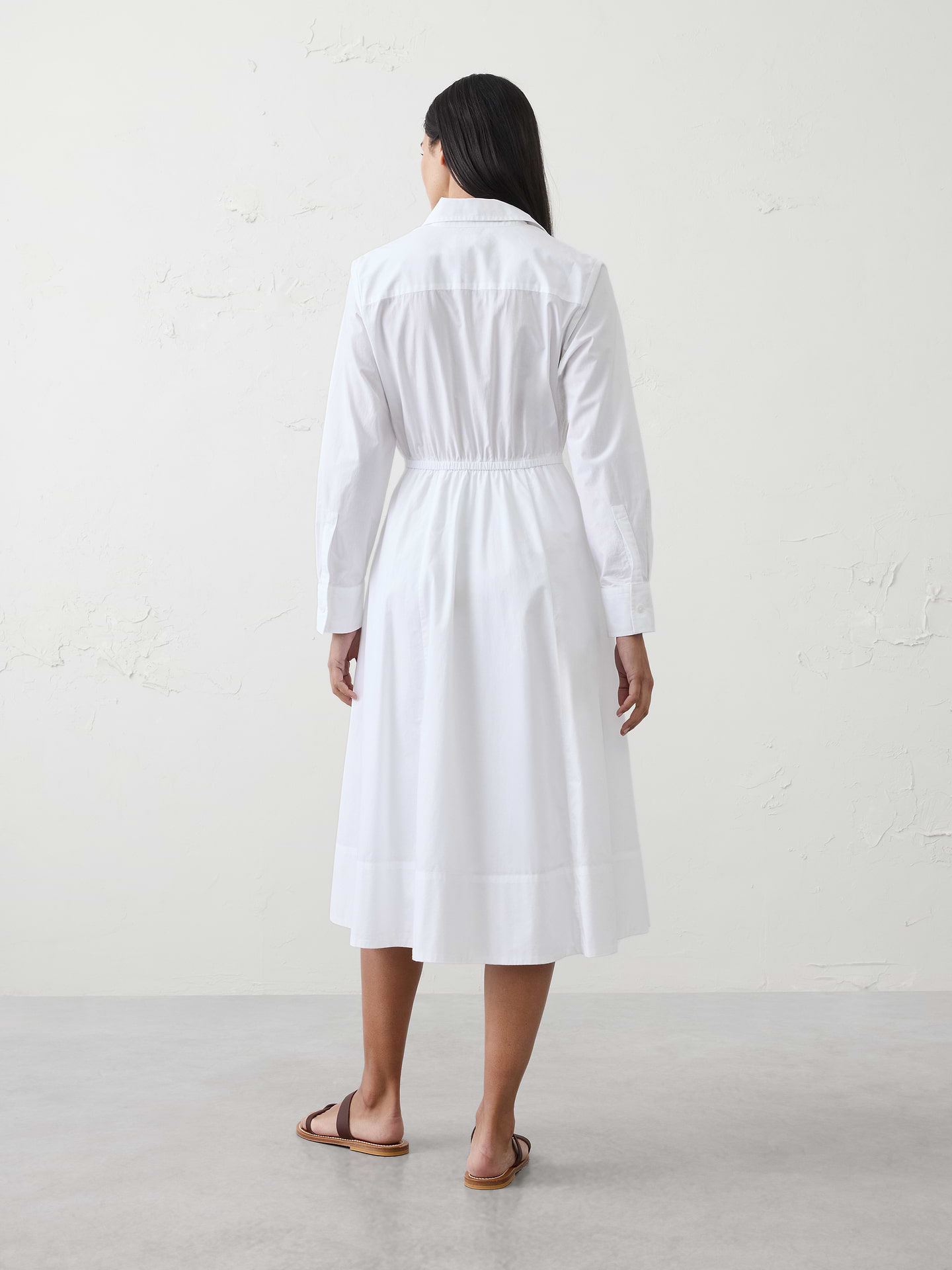Image number 5 showing, Wrap-Tie Midi Shirtdress