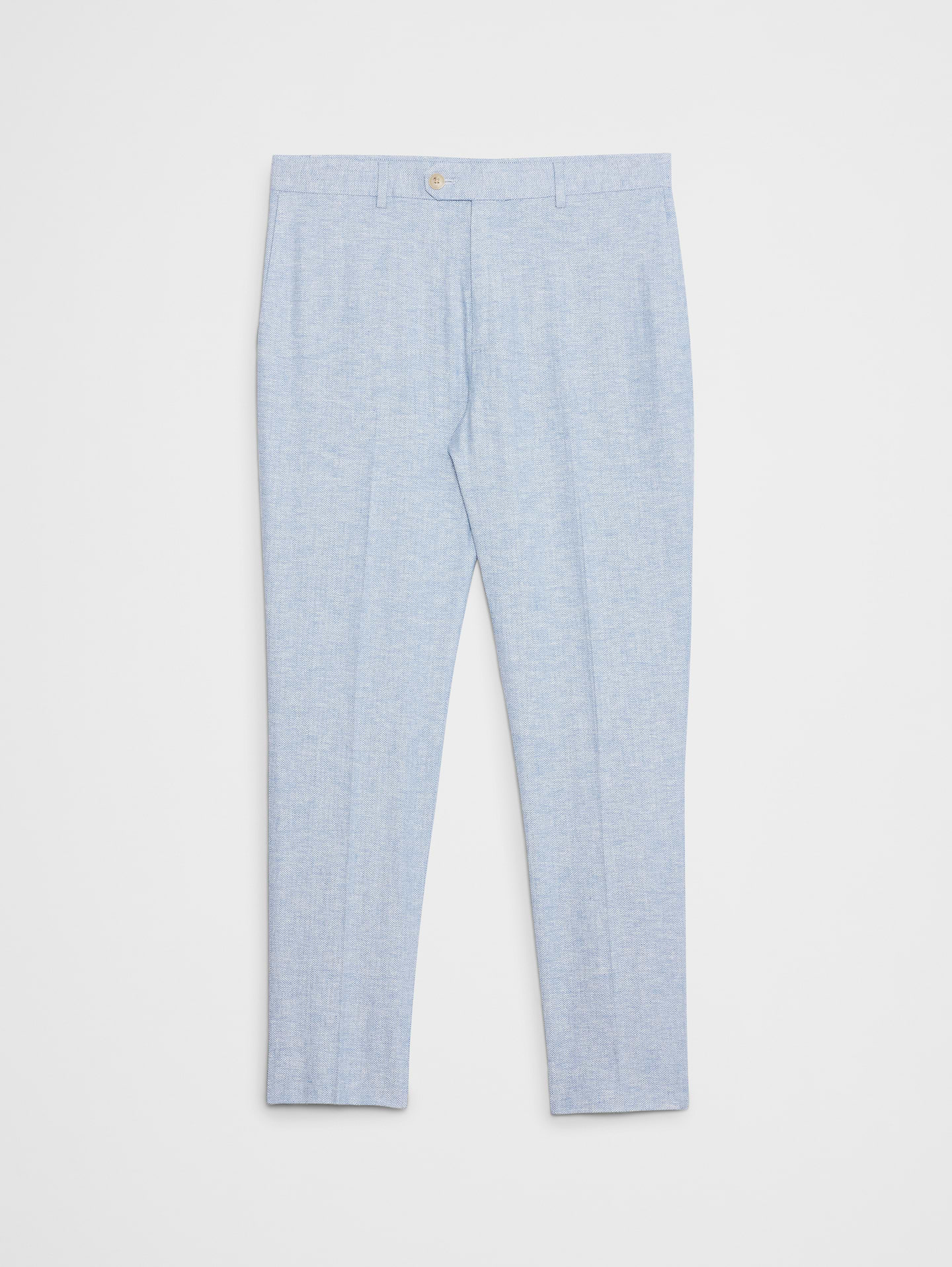 Image number 4 showing, Linen-Blend Herringbone Suit Trouser