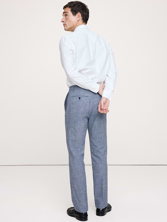 Pantalon habillé infroissable à coupe étroite
