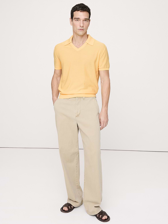 Cotton Sweater Polo