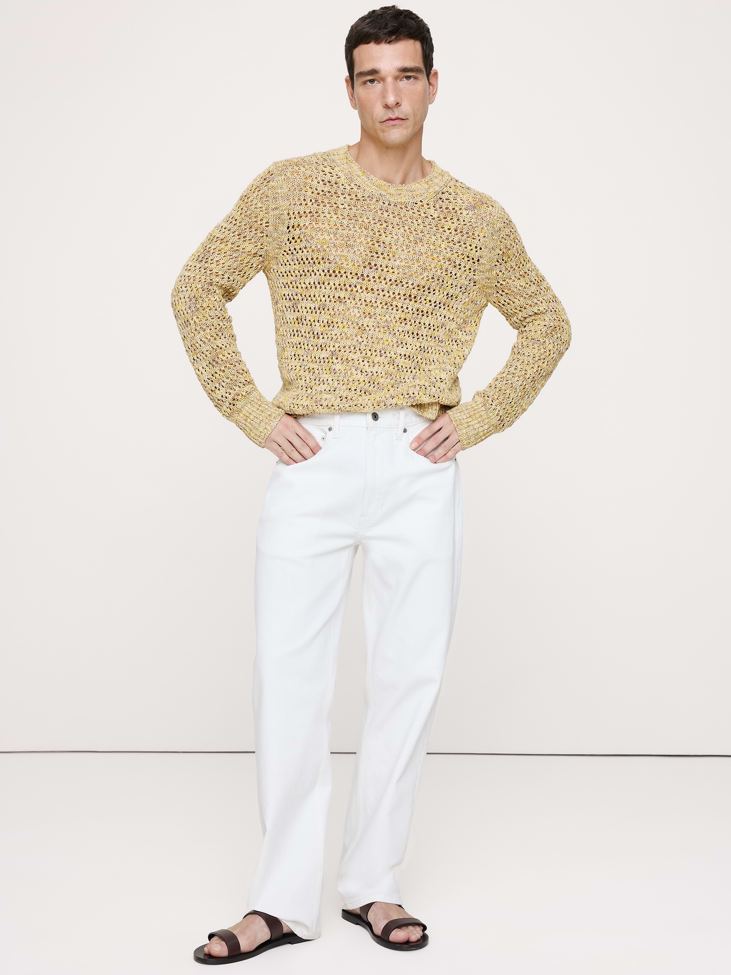 Image number 1 showing, Spacedye Cotton-Silk Sweater