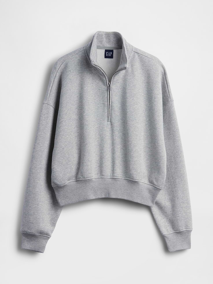 Image number 6 showing, VintageSoft Oversized Half-Zip Wedge Pullover