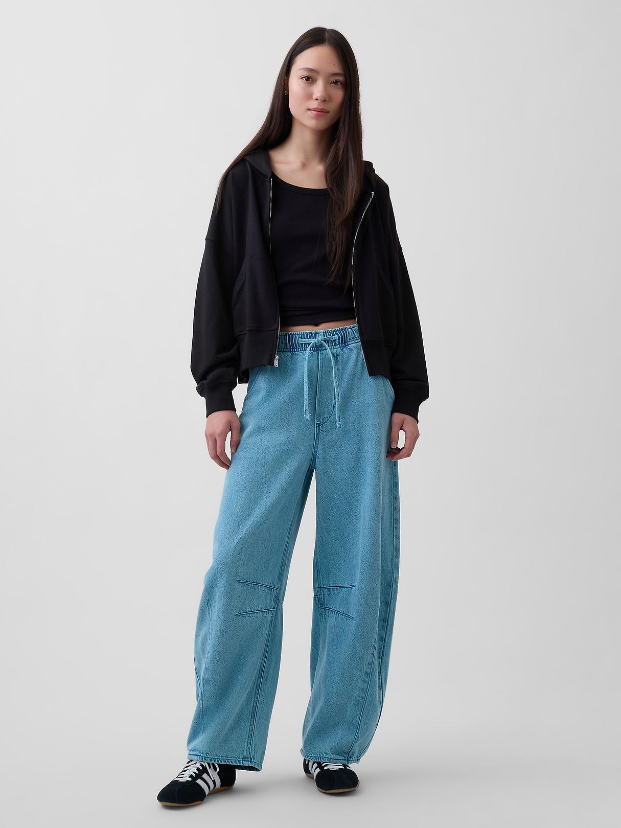 Mid Rise UltraSoft Easy Horseshoe Jeans | Gap